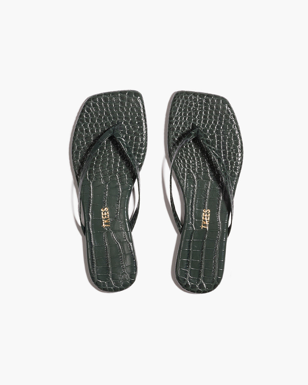Square Toe Lily Croc - Emerald