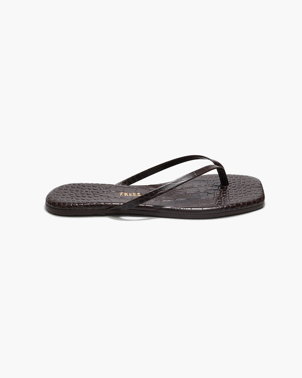 Square Toe Lily Croc - Carob