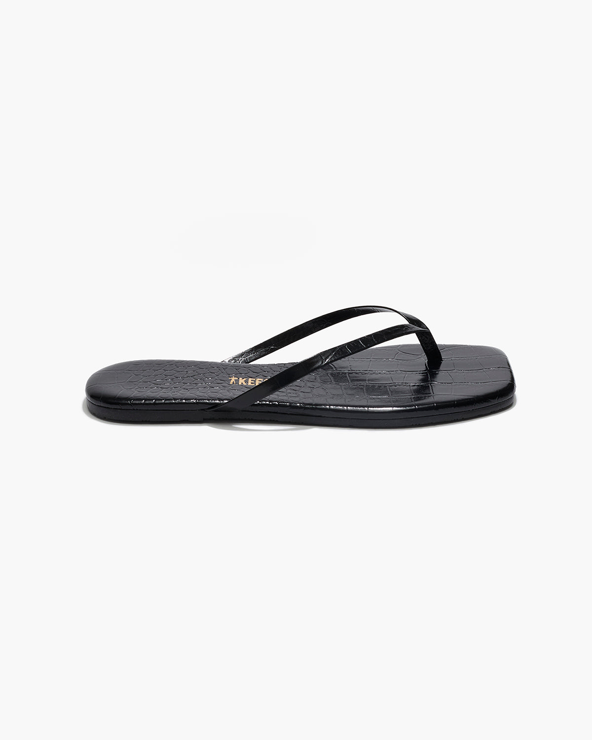 Square Toe Lily Croc - Sable
