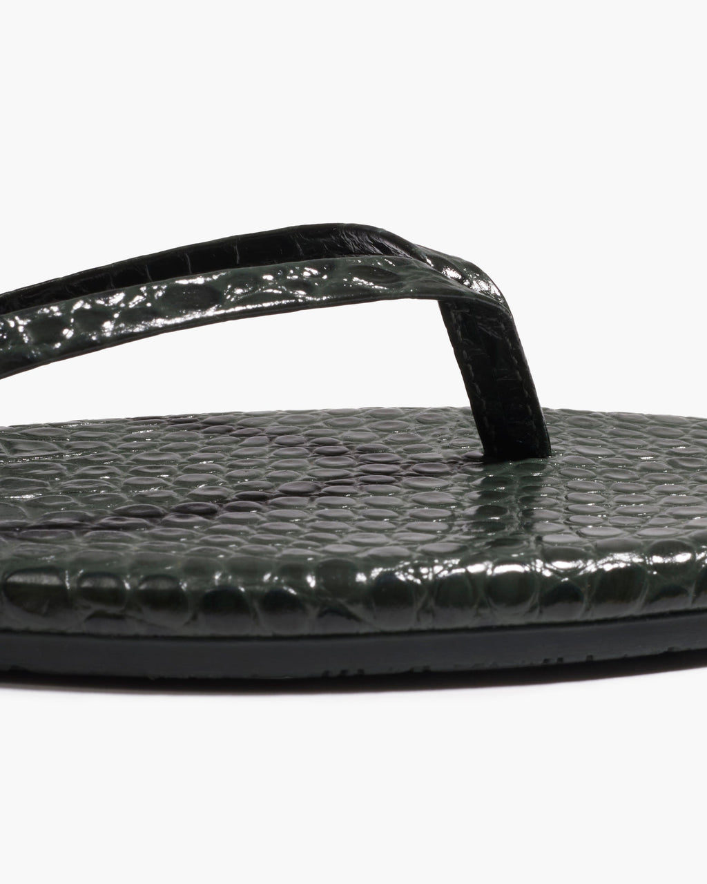 Square Toe Lily Croc - Emerald