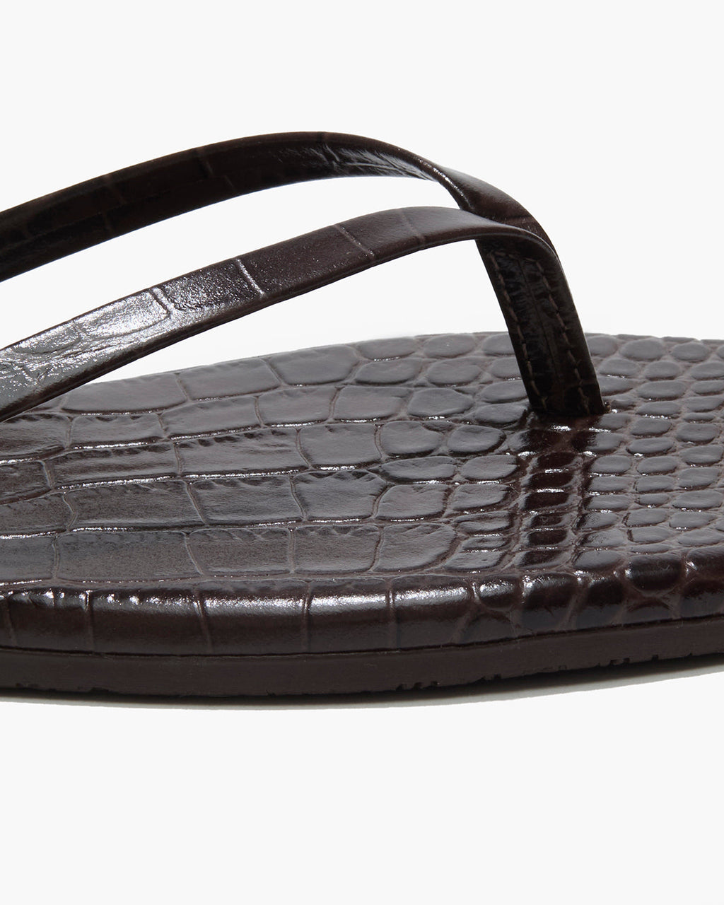 Square Toe Lily Croc - Carob