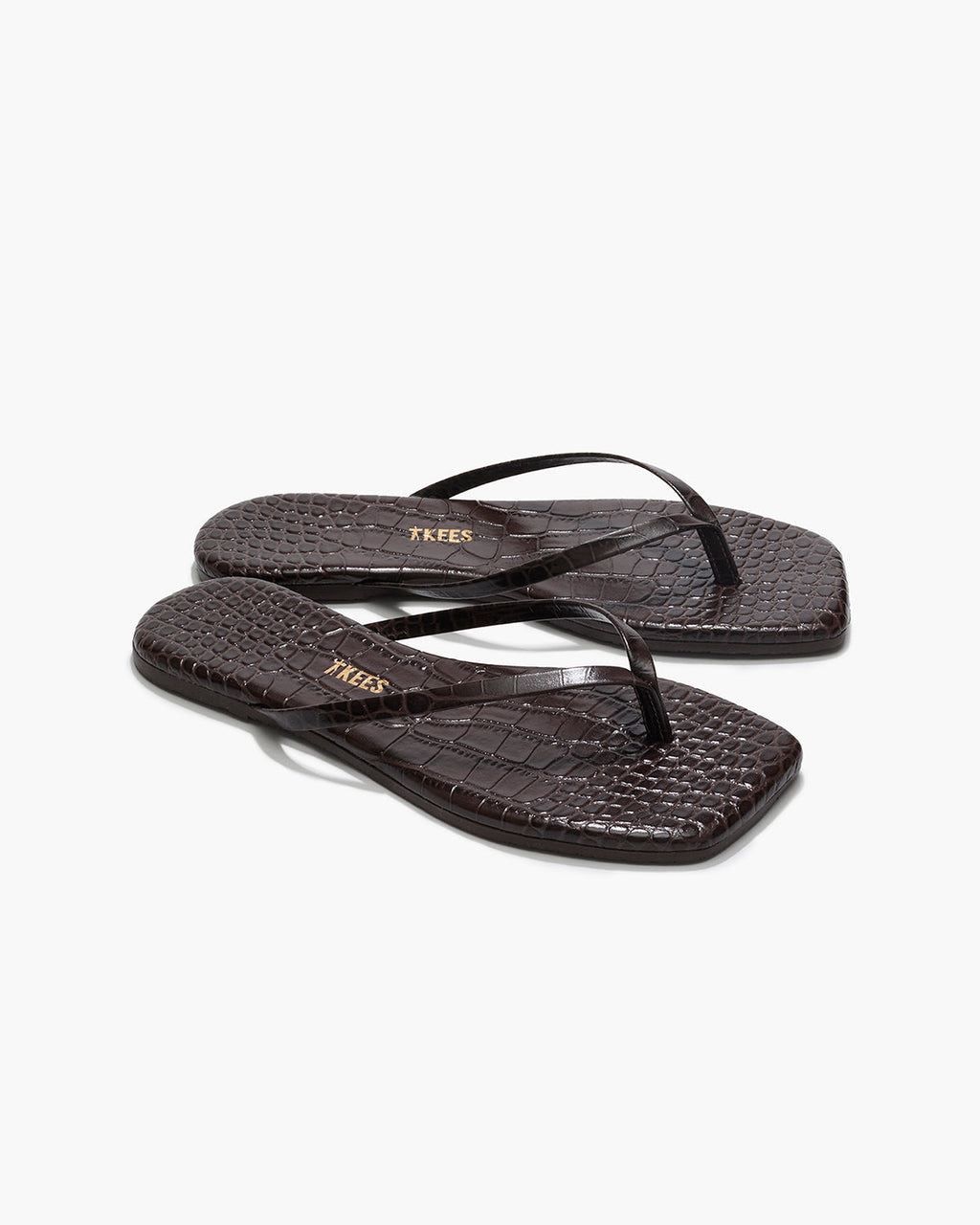 Square Toe Lily Croc - Carob